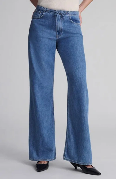 Mavi Jeans Merly Wide Leg Denim Pants In Blue