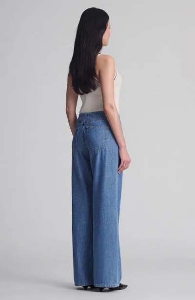 Mavi Jeans Merly Wide Leg Denim Pants In Blue