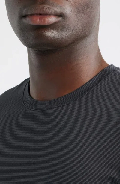 Zella Dynamic Stripe T-shirt In Gray