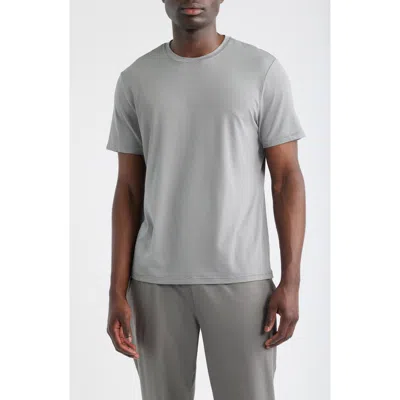 Zella Dynamic Stripe T-shirt In Gray