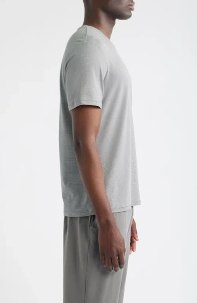 Zella Dynamic Stripe T-shirt In Gray