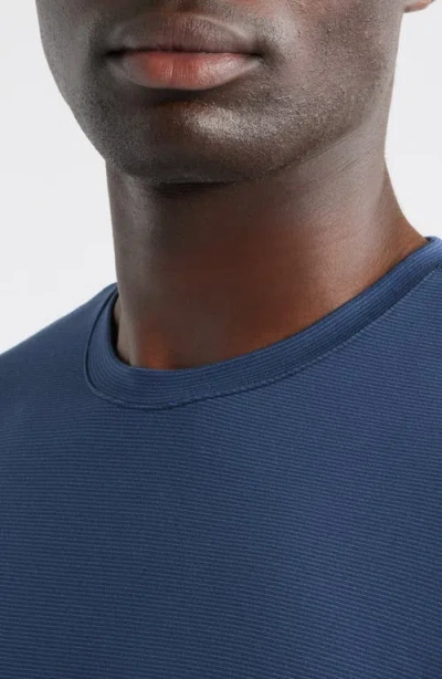 Zella Dynamic Stripe T-shirt In Blue