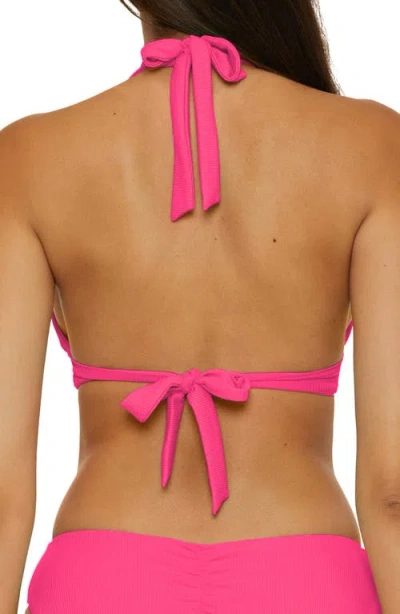 Becca Modern Edge Halter Bikini Top