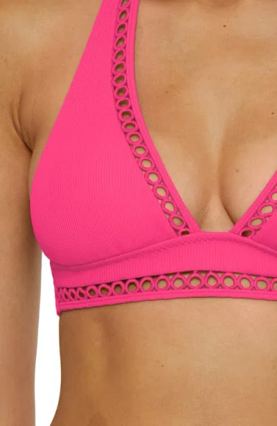 Becca Modern Edge Halter Bikini Top
