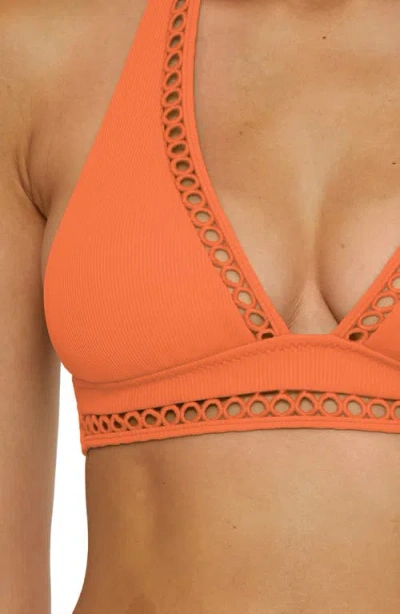 Becca Modern Edge Halter Bikini Top