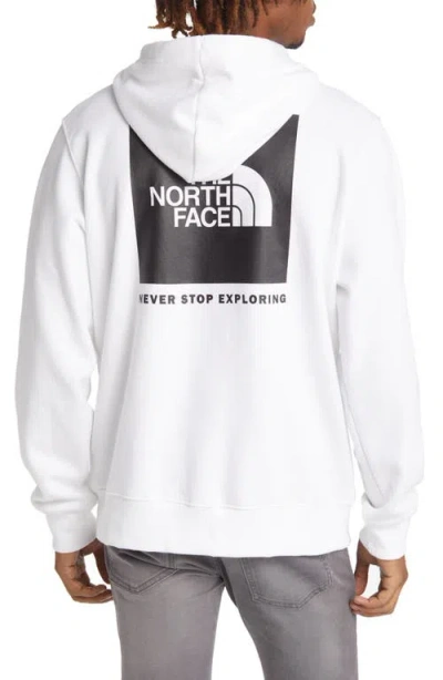 The North Face Never Stop Exploring Box Logo Graphic Hoodie In White