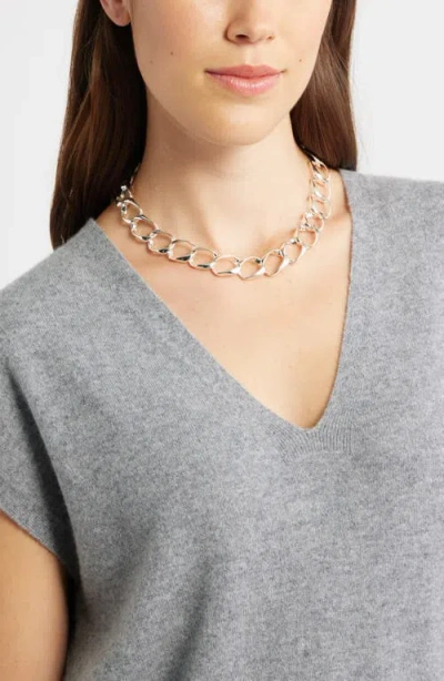Nordstrom Oversize Curb Link Collar Necklace