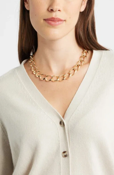 Nordstrom Oversize Curb Link Collar Necklace