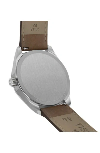 Tissot Prc 100 Solar Quartz Leather Strap Watch, 39mm