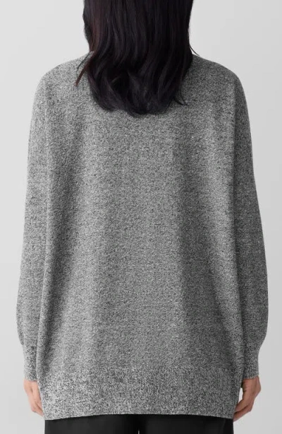 Eileen Fisher Organic Linen Blend Open Front Cardigan