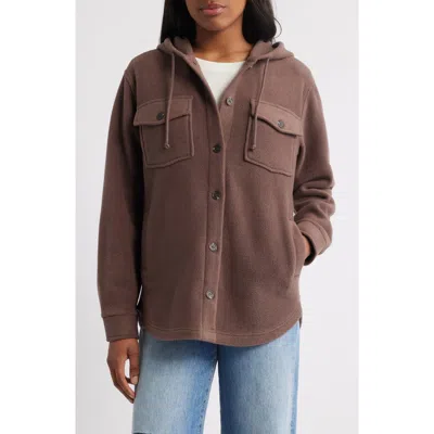 Thread & Supply Hooded Fleece Shacket