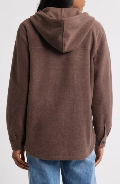 Thread & Supply Hooded Fleece Shacket