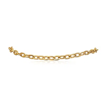 Mg Jewelry Women's Gold Sporty Chain Anklet