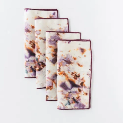 Goldie Home Rose Marble Cocktail Napkin Set