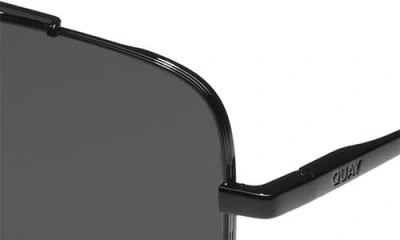 Quay Level Out 60mm Polarized Aviator Sunglasses