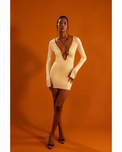 Maeve Simone Dress In Yellow