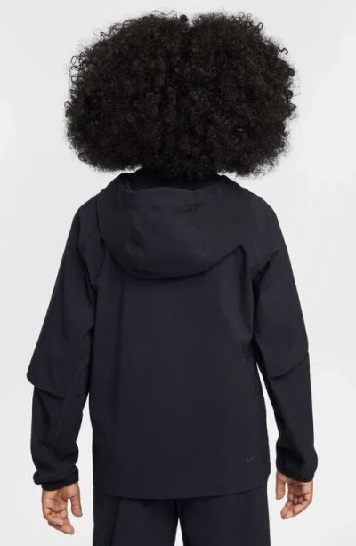 Nike Tech Hooded Performance Zip Jacket In Black