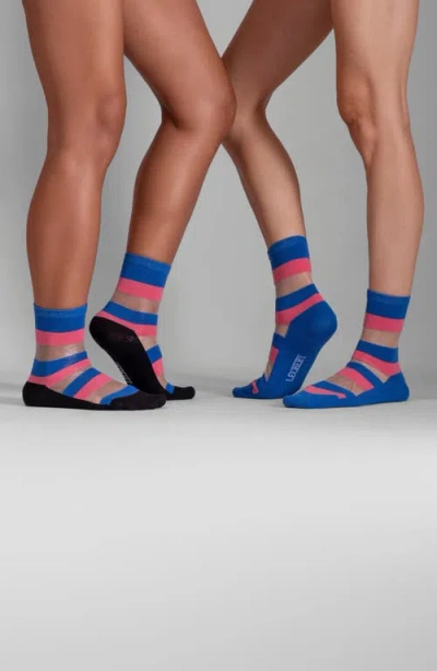 Lechery ® 2-pack Stripes Sheer Crew Socks