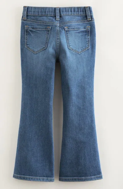 Tucker + Tate Kids' Distressed Pull On Stretch Flare Leg Jeans In Blue