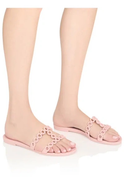 Aquazzura Infinity Chain Jelly Slide Sandal