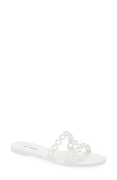Aquazzura Infinity Chain Jelly Slide Sandal