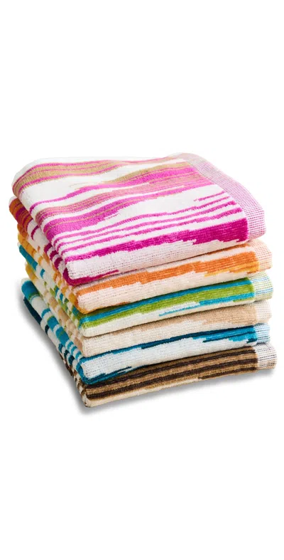 Missoni Fiammetta Face Towel Set 30x30 Multicolor