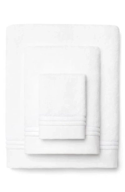Sferra Aura Nuova Combed Cotton Bath Sheet In White
