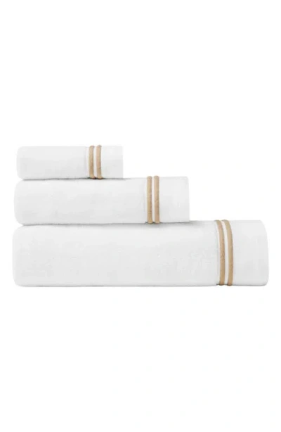 Sferra Aura Nuova Combed Cotton Bath Sheet In White