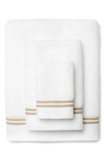 Sferra Aura Nuova Combed Cotton Bath Sheet In White