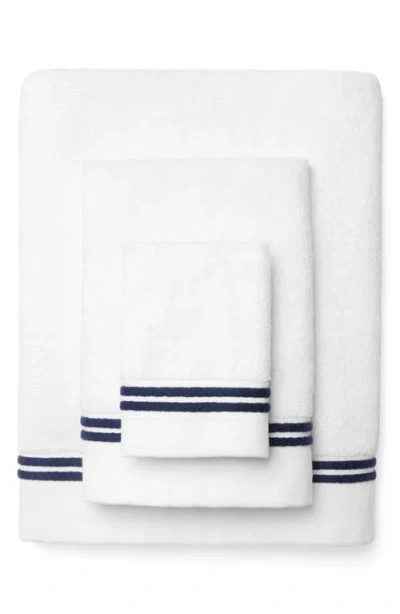 Sferra Aura Nuova Combed Cotton Bath Sheet In White