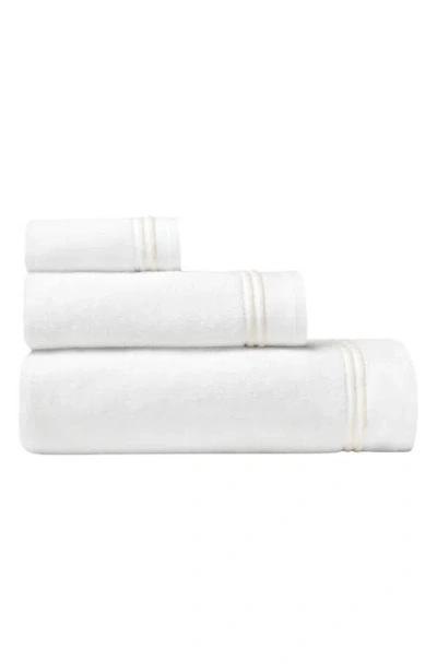 Sferra Aura Nuova Combed Cotton Bath Sheet In White