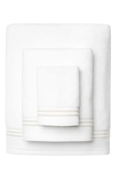 Sferra Aura Nuova Combed Cotton Bath Sheet In White