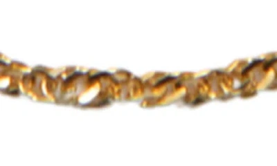 Argento Vivo Sterling Silver Singapore 18k Gold Plate Sterling Silver Adjustable Slide Bracelet