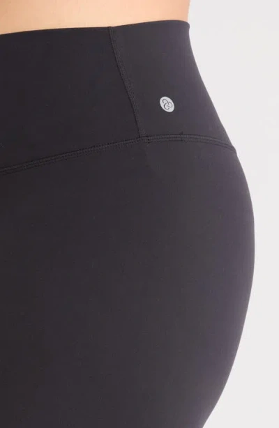 Zella Studio Luxe High Waist Crop Leggings In Black