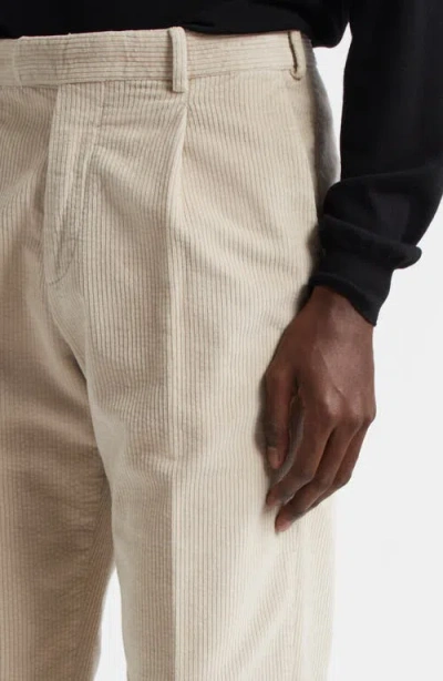 Thom Sweeney Easy Fit Pleated Corduroy Pants