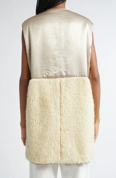 R13 Elongated Mixed Media Liner Vest