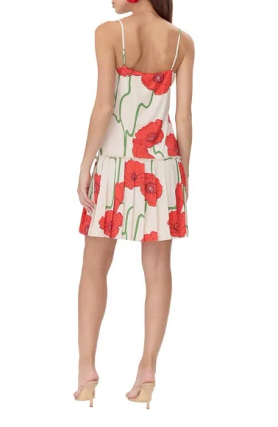 Adelyn Rae Camila Abstract Rose Print Minidress