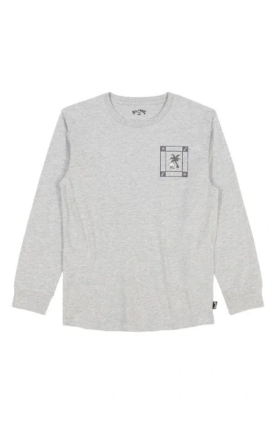 Billabong Kids' Window Long Sleeve Graphic T-shirt In Gray