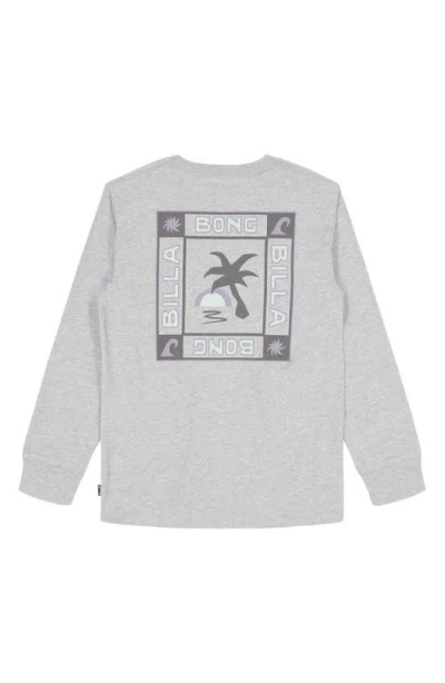 Billabong Kids' Window Long Sleeve Graphic T-shirt In Gray