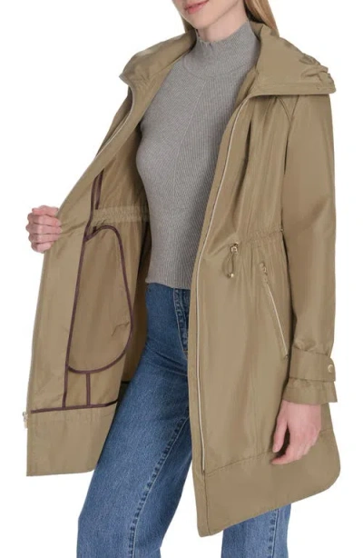 Cole Haan Travel Packable Hooded Rain Jacket
