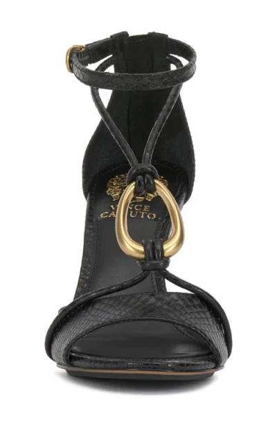 Vince Camuto Alinna Ankle Strap Sandal In Black