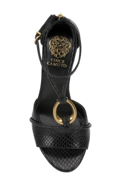 Vince Camuto Alinna Ankle Strap Sandal In Black