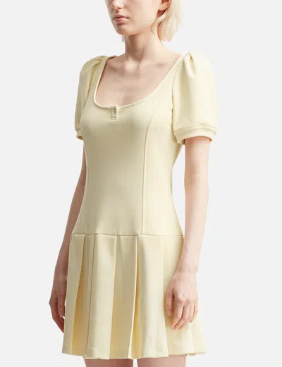 Sandy Liang Yellow Camden Minidress In Yellow