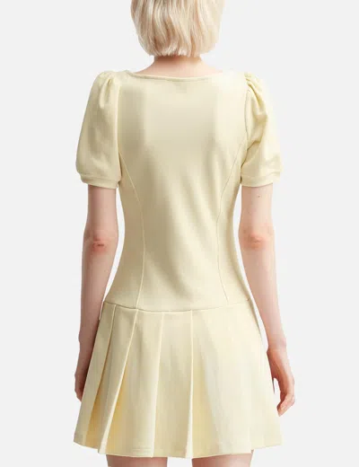 Sandy Liang Yellow Camden Minidress In Yellow