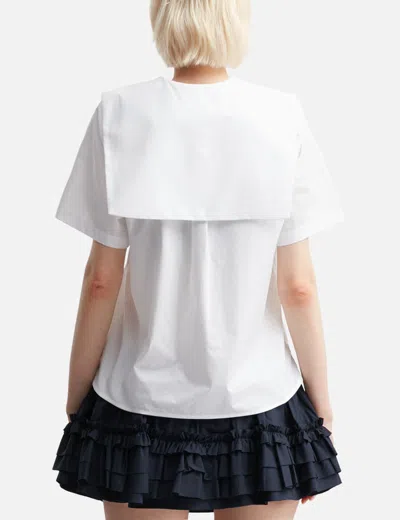 Sandy Liang Drew Top In White
