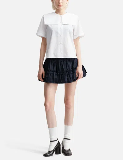 Sandy Liang Drew Top In White
