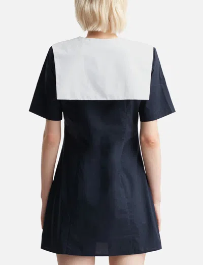 Sandy Liang Rila Shirt Dress In Blue
