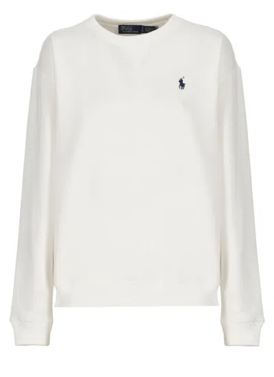 Ralph Lauren Sweatshirt With Pony In White