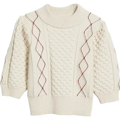 Rails Addy Cable Stitch Sweater In Yellow