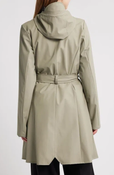 Rains Curve Waterproof Belted Jacket